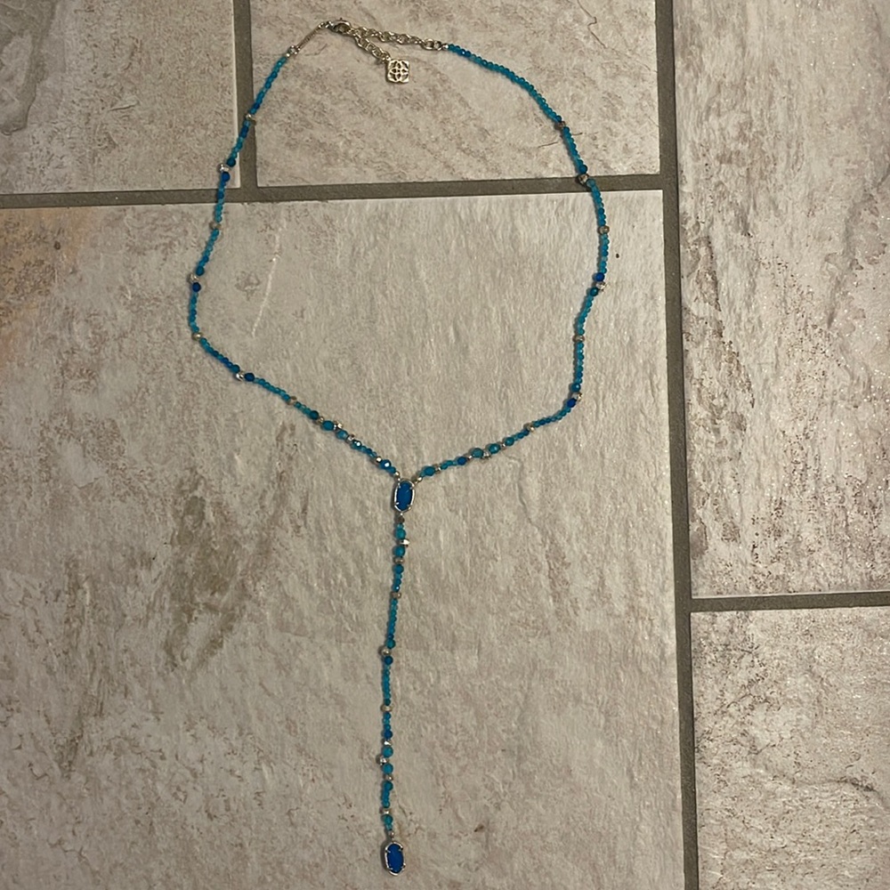 Kendra Scott Turquoise Y Necklace. EUC